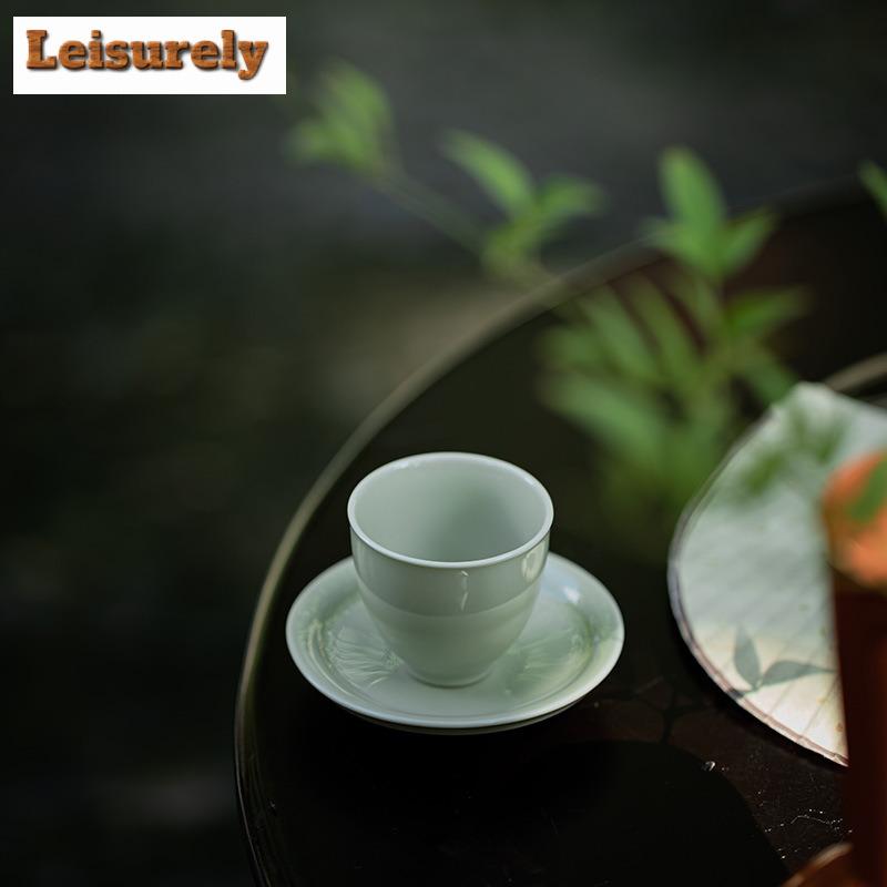 45ml Beixitang Eisglasur Keramische Teetasse Klein Einzelne Meistertasse Chinesische Teeschale mit Untertasse Set Persönlicher Chazhan Geschenkbox