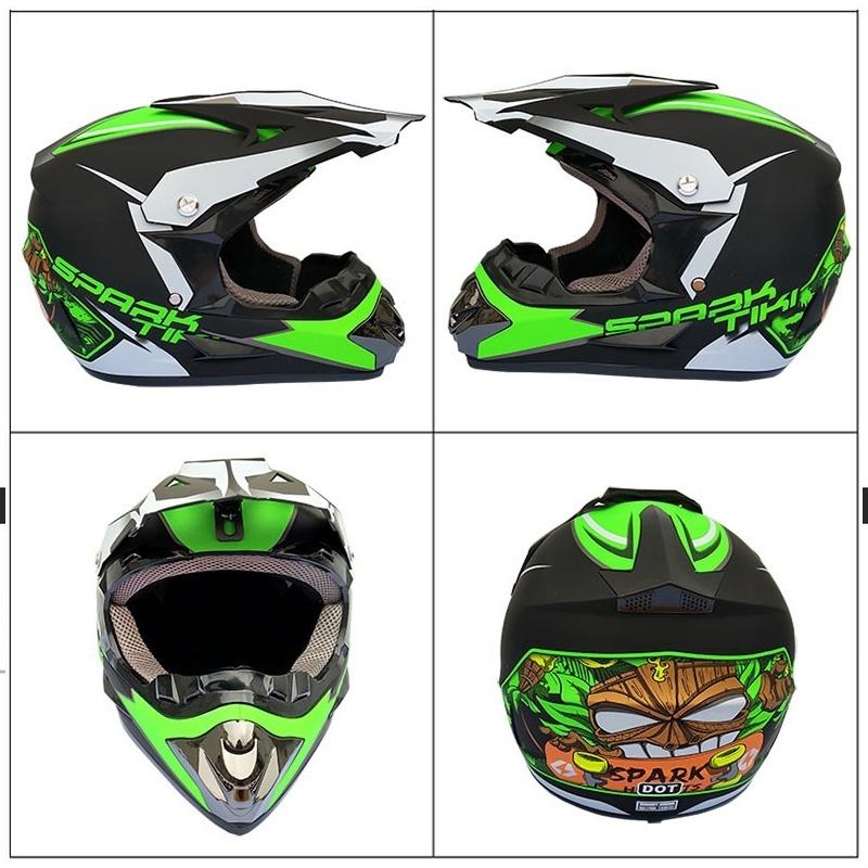 Off-road Mountain Full Face Men Motorcycle Helmet Racing Helmet  Free Gift Goggles Mask Glove