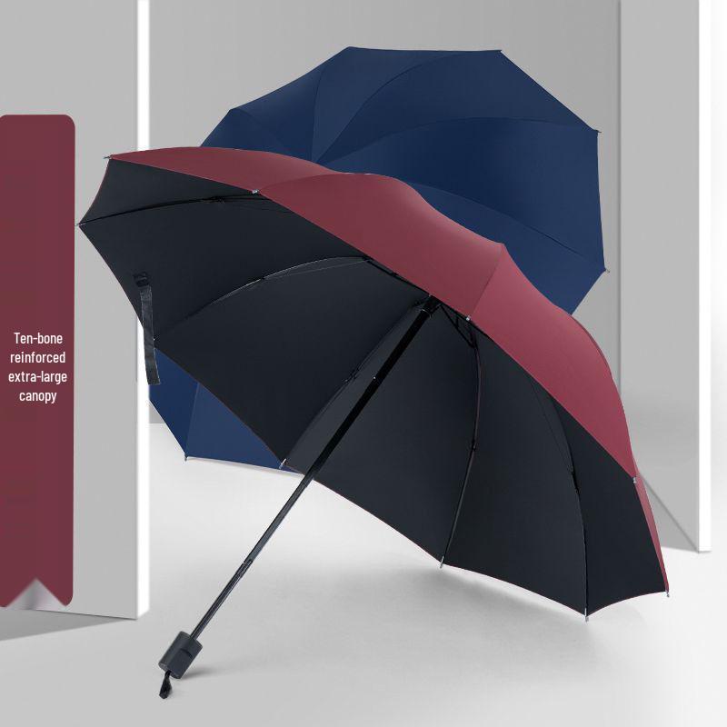 Dual-Use Anti-UV Large Folding Umbrella for Rain and Shine