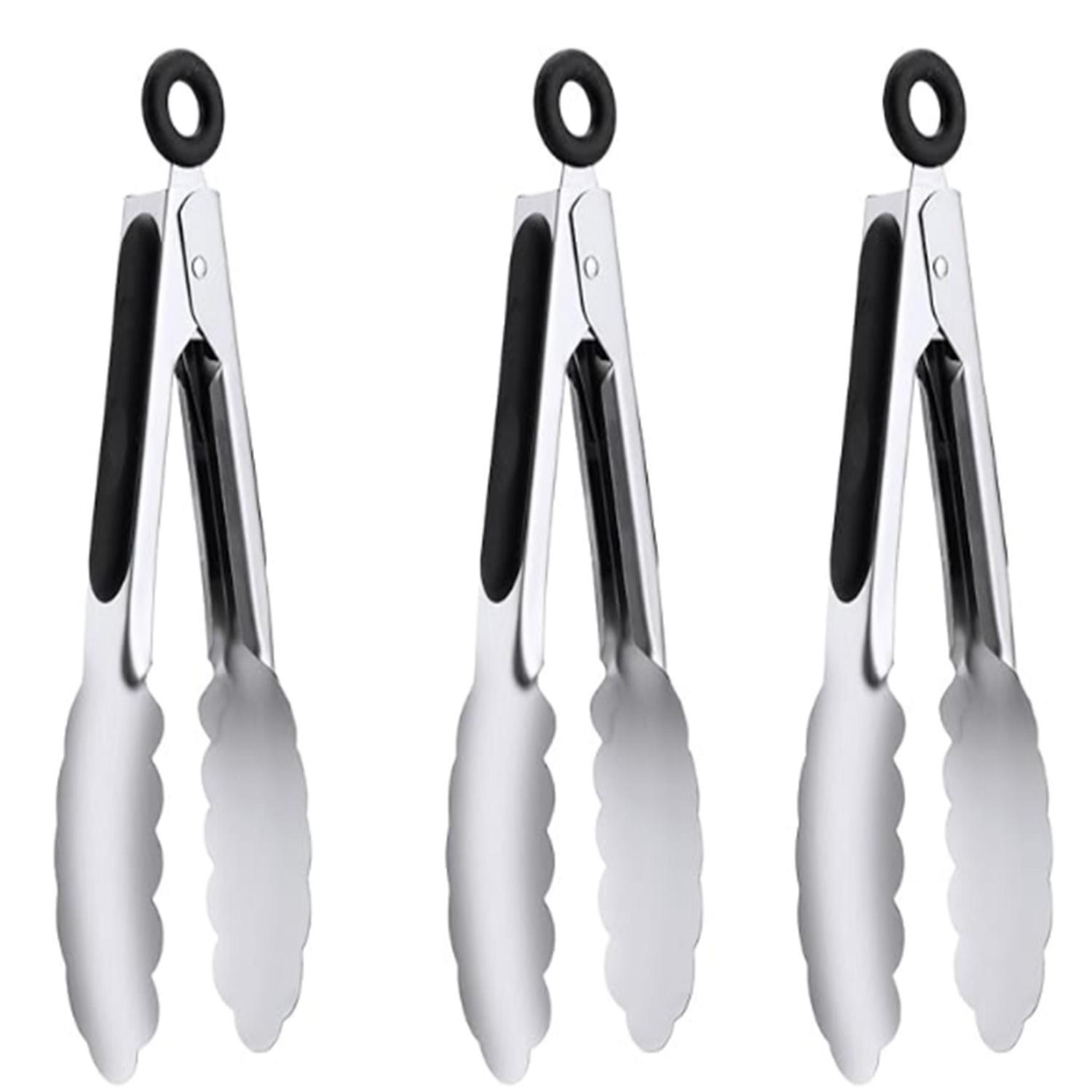 

Grill Tongs, 17 Inch Extra Long BBQ Tongs, Premium Stainless Steel Metal Tongs for Cooking, Grilling, Barbecue/BBQ, Buffet (17 , 1PC) 7 , 3PCS