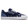 LiNing 50/50 Fabric Comfortable Versatile Non-Slip Wear-Resistant Low-Top Skate Shoes Men Sneakers Blue White AECT011-2