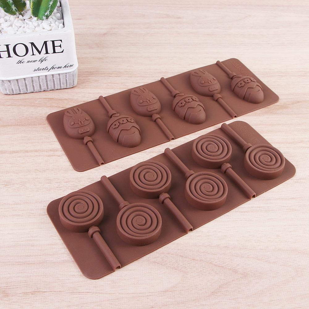 Tools Marzipan Fudge Chewing Gum Ice Cube Easter Mold Bakeware Chocolate Mould Lollipop Mold