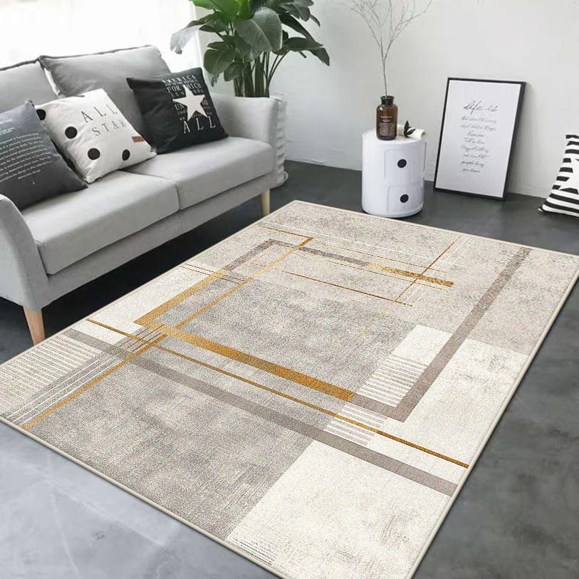 Modern Geometric Style Living Room Decoration Carpet Rugs for Bedroom Home Decor Anti-Slip Floor Mat Homestay Lounge Rug Office