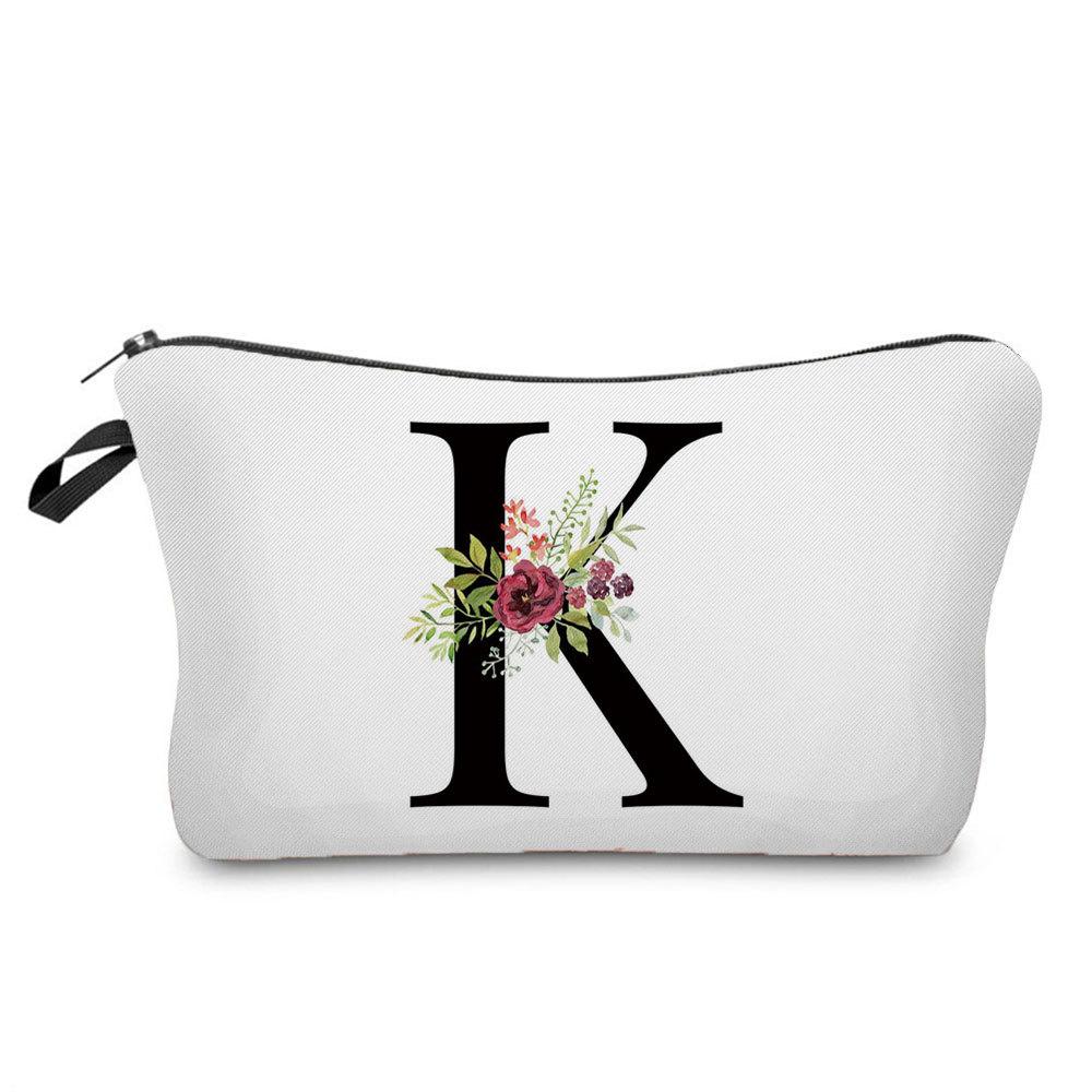 Women Letter Print Cosmetic Bag Toiletries Organize Travel Storage Case  6423 KTB