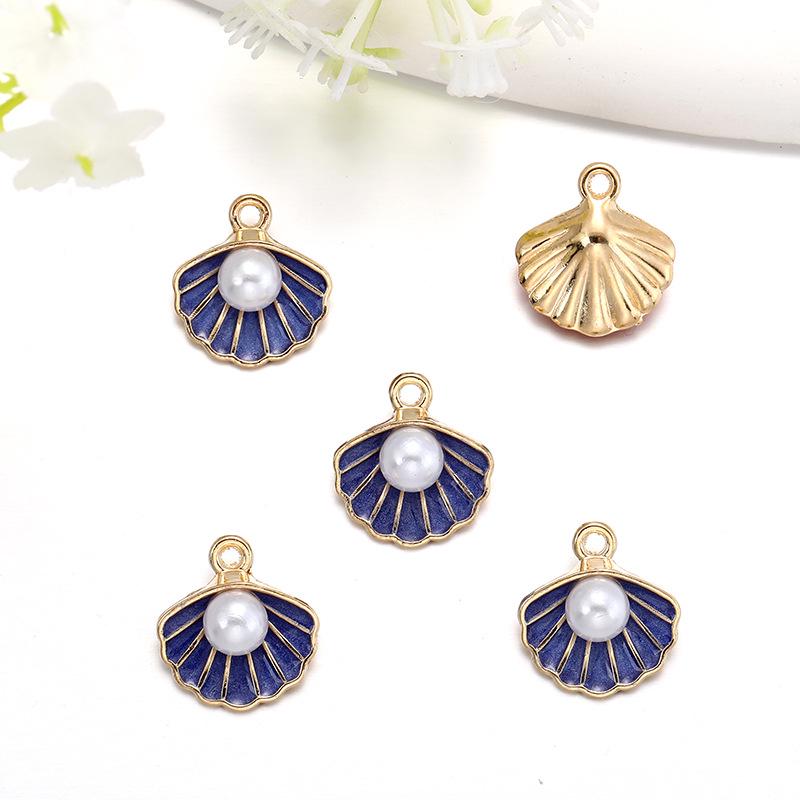 Pearl Color Oil Drop Shell Jewelry Accessories for DIY Bracelets, Keychains, and Pendants (W261)