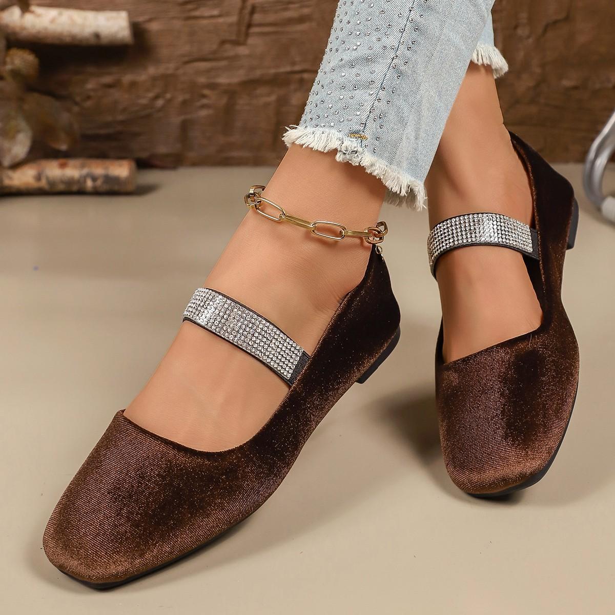 Round-toe Women s New Style One-Piece Fashion Slip-On Shoes 36