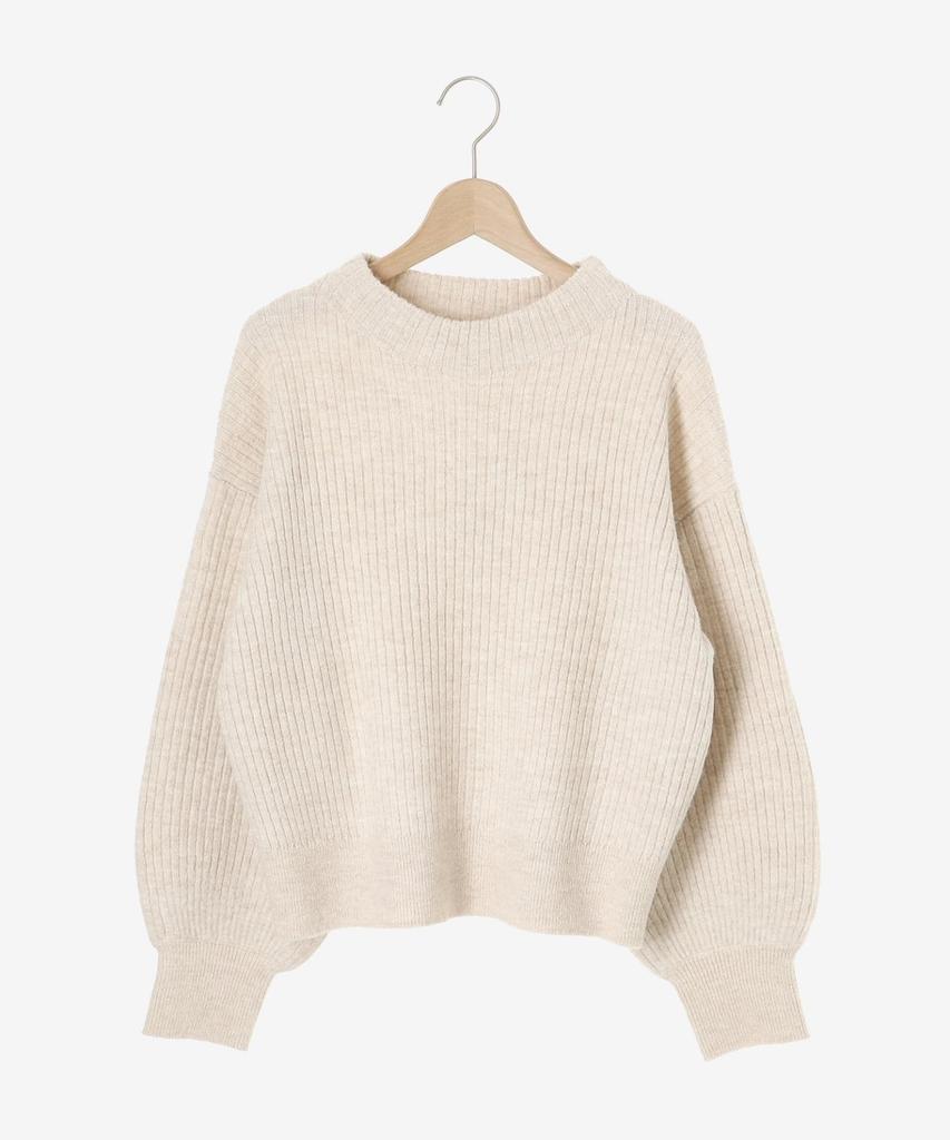 Le Coeur Blanc Bottleneck Lamellibe Knit 3038020706 Size 38 L/Gray