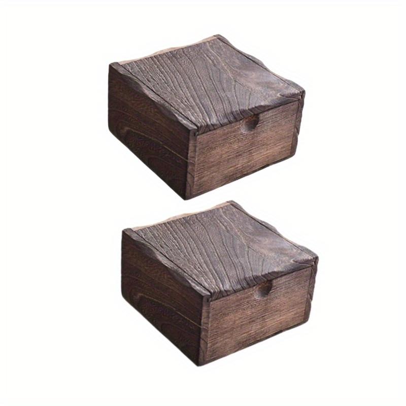 

2 шт. Деревянная шкатулка для украшений, шкатулка для памятных вещей, декоративная антикварная шкатулка для часов, шкатулка для хранения украшений, органайзер для мелочей для шармов 2Pcs