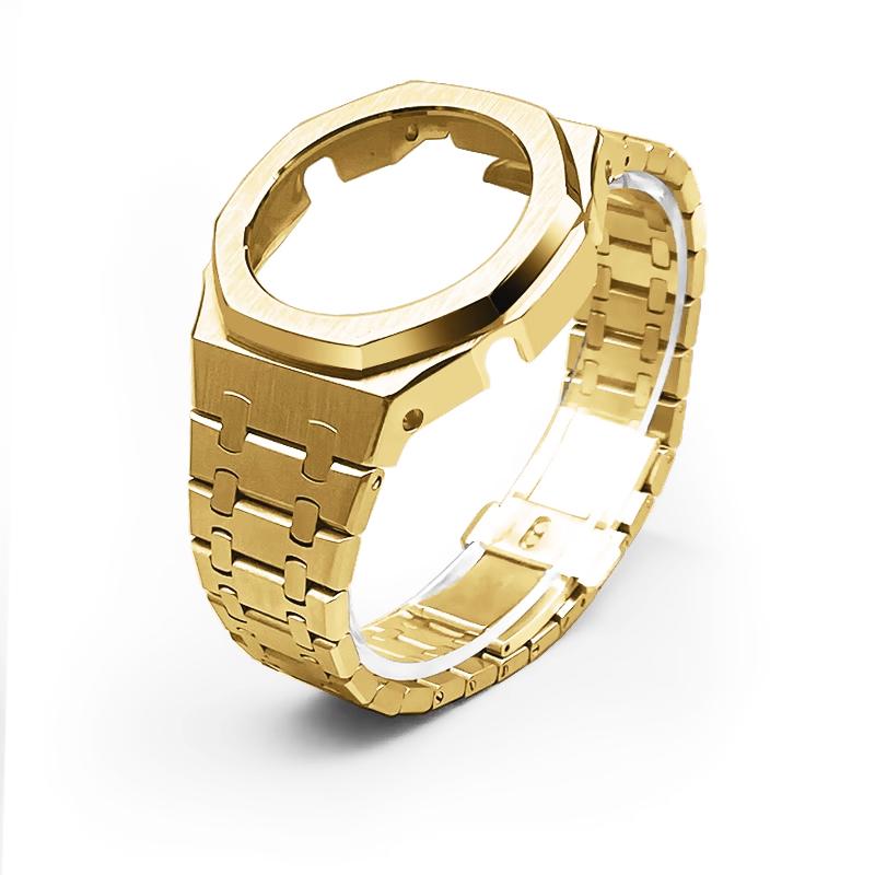 GA2100 Modification Kit Solid Stainless Steel Watch Case Strap For Casio G-SHOCK GA-2100 GMA-S2100 GM-2100 men Metal Wrist Band