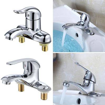 Modern Hot and Cold Bathroom Taps Valve Switch Quick Open Sink Mixer Tap Basin Faucet