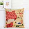 American Lovely Cartoon Cat Pillow Cover Animal Dog Home Decorative Throw Pillow Case Linen Wedding Office Sofa Cushion Cover