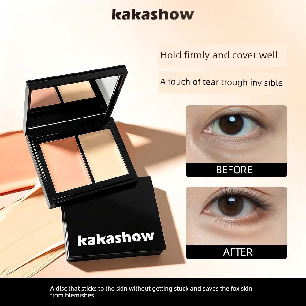 Two-Color Concealer Palette for Face, Covers Dark Circles, Redness, and Tear Troughs, Official Genuine Product