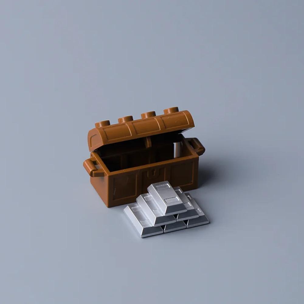 

MOC Банкоматы Драгоценная Золотая Яйцевидная Руда Бриллиант Строительные Блоки Драгоценная Ячейка Безопасности Деревянная Бочка Банковская Карта Кирпичики Игрушки