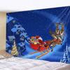 Christmas Snow Tapestry Santa Gifts Fireplace Christmas Tree Elk Wall Hanging Room Bedroom Dormitory Home Decoration
