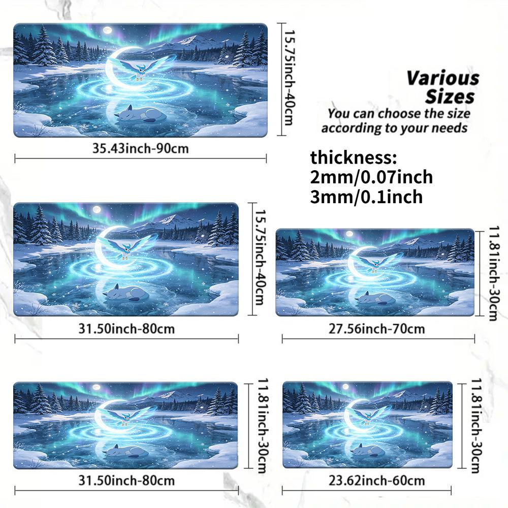 Pokemon Genesect TCG Playmat NonSlip Rubber Card Game Mat 30x80x0.2cm