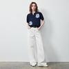 Dames Open Gewerkte Kabels Steekwerk Bloemen Poloshirt