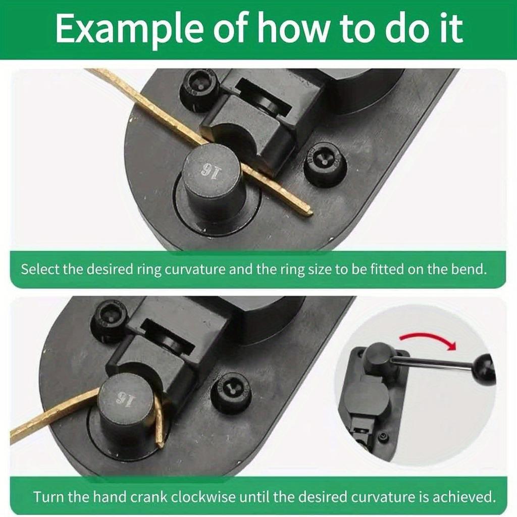 Plastic/Metal Ring Bending Machine for Gold Silver and Copper Multi-Functional Jewelry Rounding Forming and Rolling Tools Set