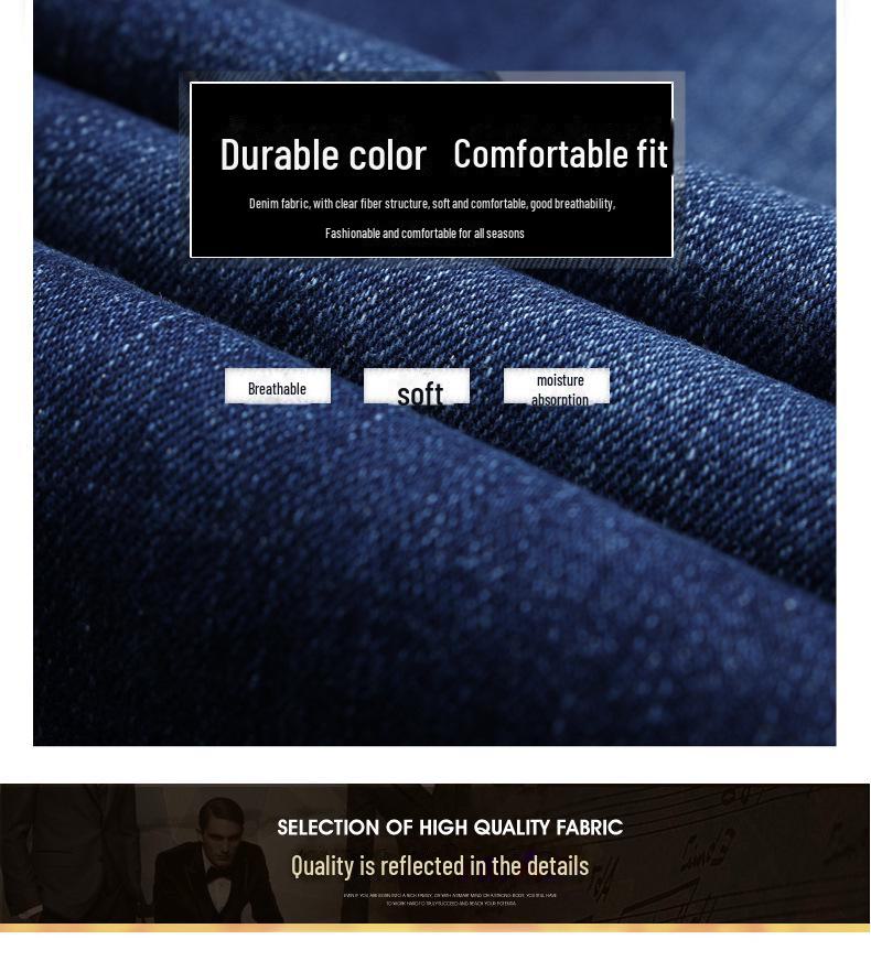Men's Slim Fit Washed Denim Jeans - Stretch Straight Leg