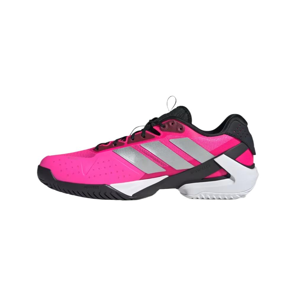 adidas Adizero Ubersonic 5 Rosa Lucido Argento Metallizzato Nero Scarpe da Ginnastica da Uomo Core-Black JQ2901