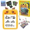 Magnetic Drawing Board for Children, Puzzle, Cars, Vehicles, Marker