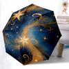 1pc Golden Celestial Dance Automatic 3-Fold Umbrella Design, Cute Cartoon Pattern, Portable Outdoor Umbrella, Perfect, Holiday Gift for Disney fans.S0