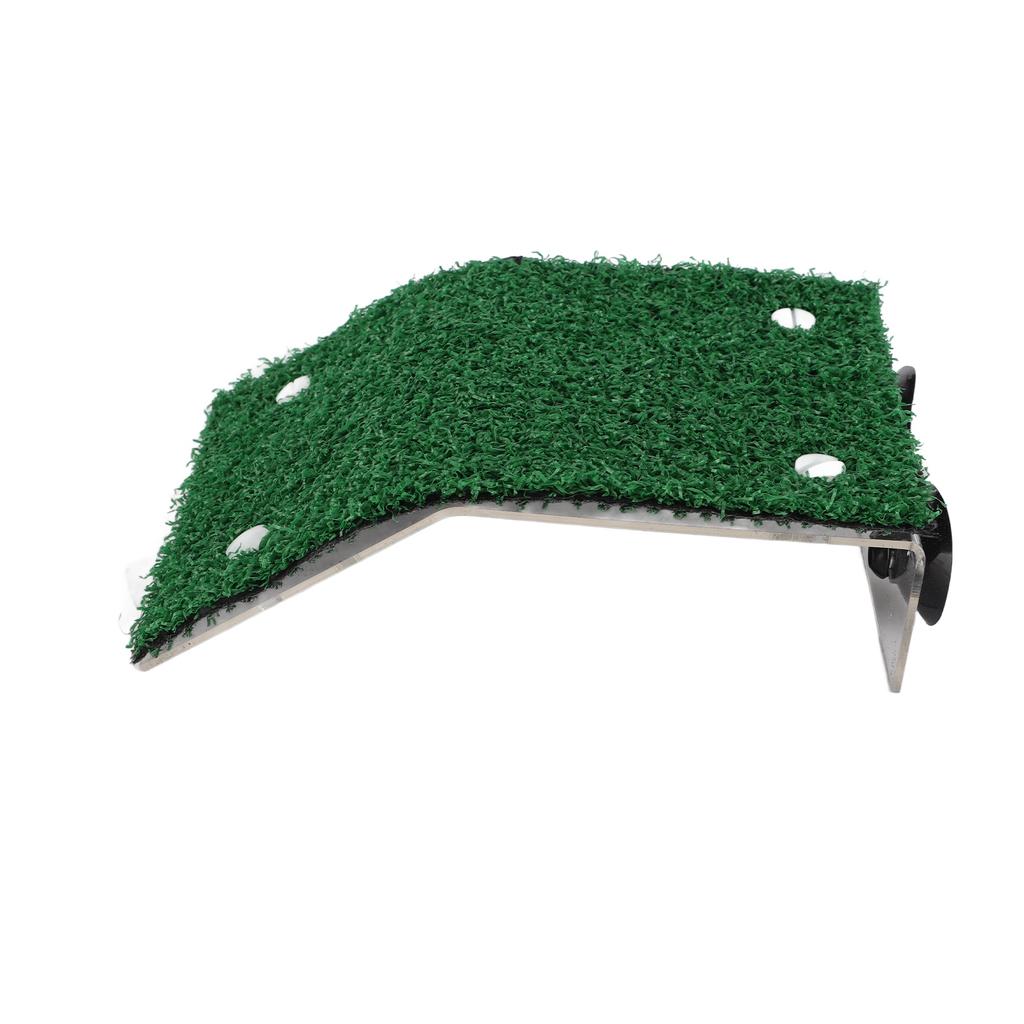 Small Turtle Basking Platform Simulation Grass Turtle Ladder Resting Terrace with Suction Cup for Small Reptile Frog M