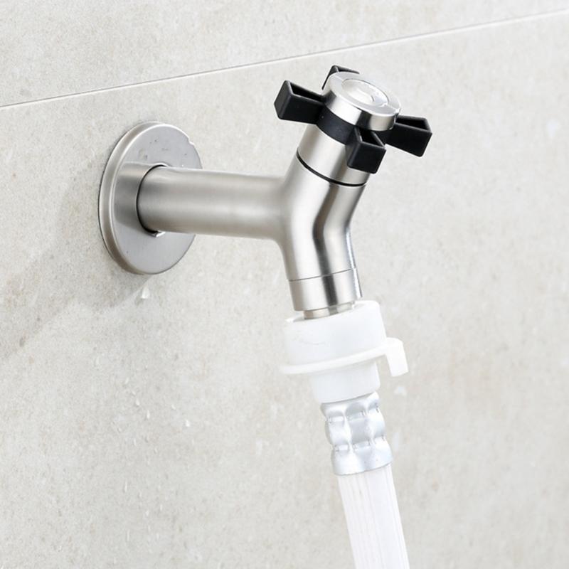 Strong Steel Laundry Faucet Quick Connection Valves Easy Setups Modern Styles Fast Open Valves for Washing Machine
