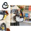 Penguin Plush Tote Bag For Girls With Soft Faux Fur And Zipper Interior