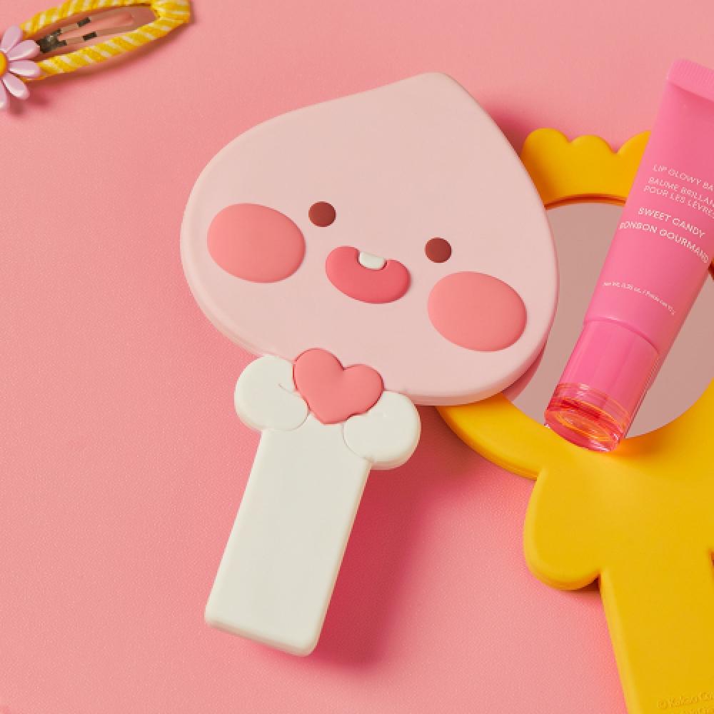 Kakao Friends Face Mini Hand Mirror   Little Peach NONE