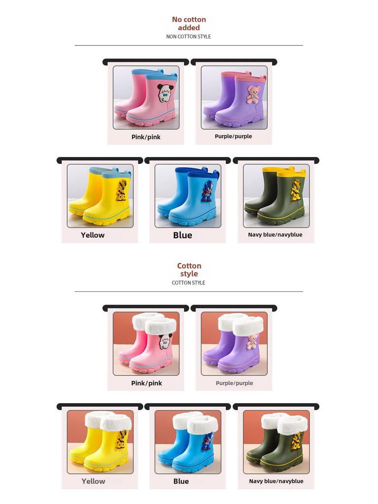 Dětské zimní holínky s velvetovou podšívkou 2023 - Hřejivé, nepromokavé boty pro chlapce a dívky, Velikosti pro žáky základních škol