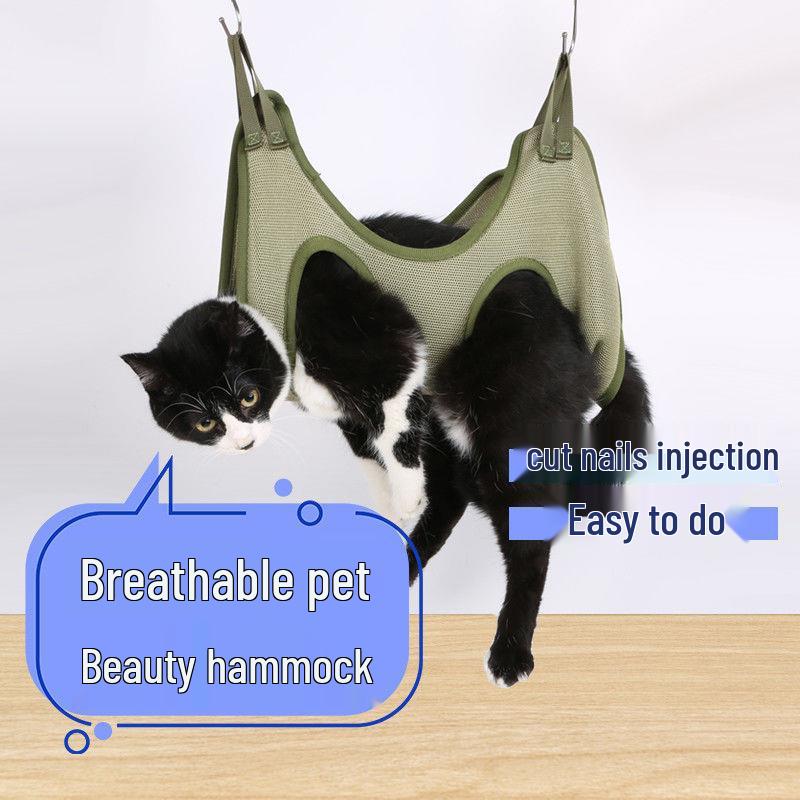 Pet Grooming Hammock for Cat & Dog Nail Trimming and Ear Cleaning