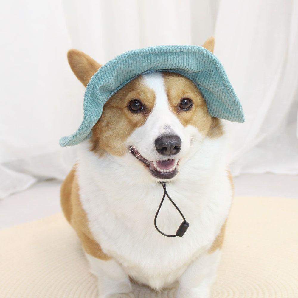 Pet Accessories Adjustable Dog Fisherman Hat Breathable Soft Dog Baseball Cap with Ear Holes Cat Sunscreen Hat Travel