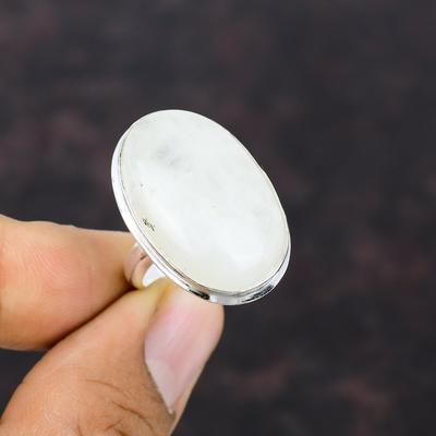 Rainbow Moonstone Ring Gemstone Jewelry 925 Sterling Silver Ring Adjustable Ring Handmade Latest Design Jewelry Engagement Ring Gift For Mom