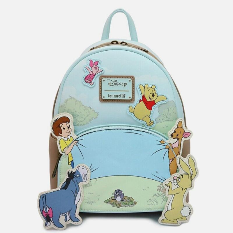 Kids Cartoon Villain Mini Backpack Floral Print Cute Small Rucksack Student School Bag