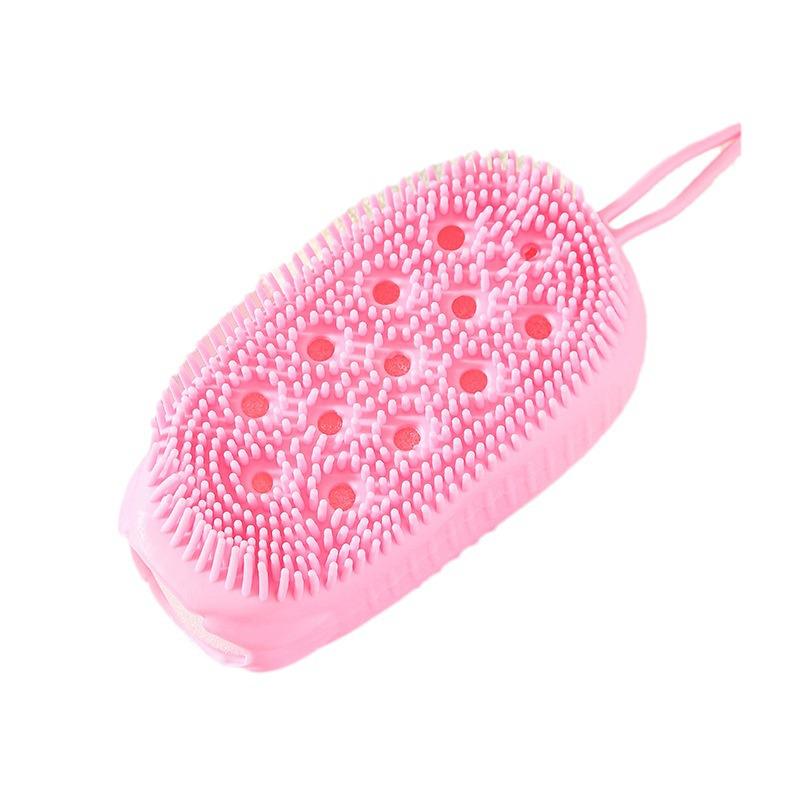 Dual-Sided Exfoliating Silicone Bath Brush & Sponge