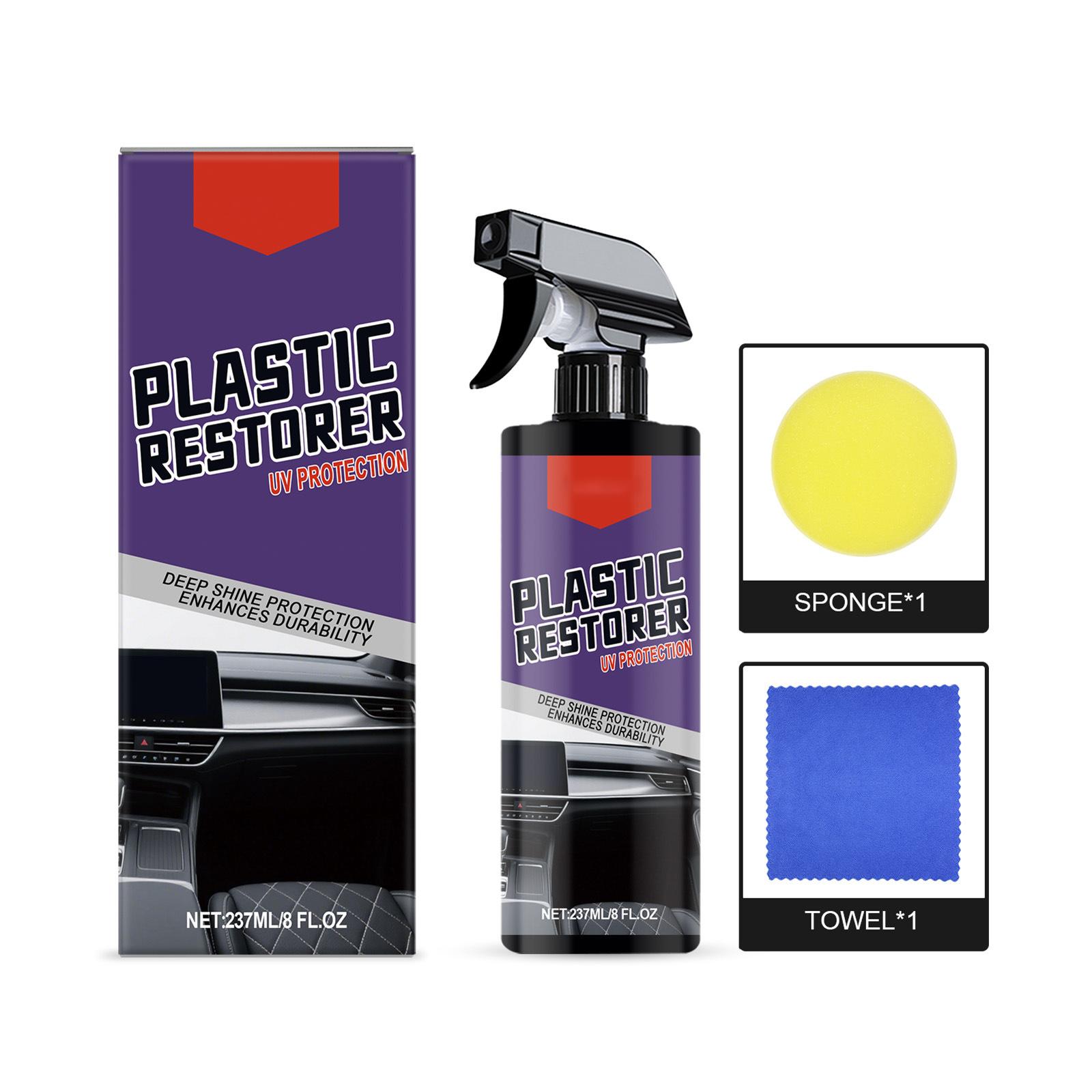 

Car Plastic Care Spray, Interior Gloss And Scratch, Center Console Care Spray 237ml One Size