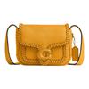 Tabby 19 Flap Closure Adjustable Shoulder Strap Smooth Calfskin Messenger Bag Women Bags Yellow CJ837-B4UA