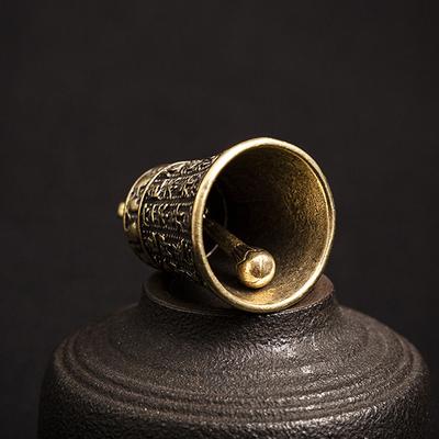 Mini Bell Kinas messing kobber skulptur Be Buddha Bell Guanyin Bell Pendant