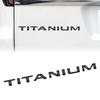 QFKB5 3D Chrome Metal Silver/Black Car Fender Trunk Rear Emblem Sticker For Ford TITANIUM Fiesta Focus Mondeo Edge Kuge Car Styling