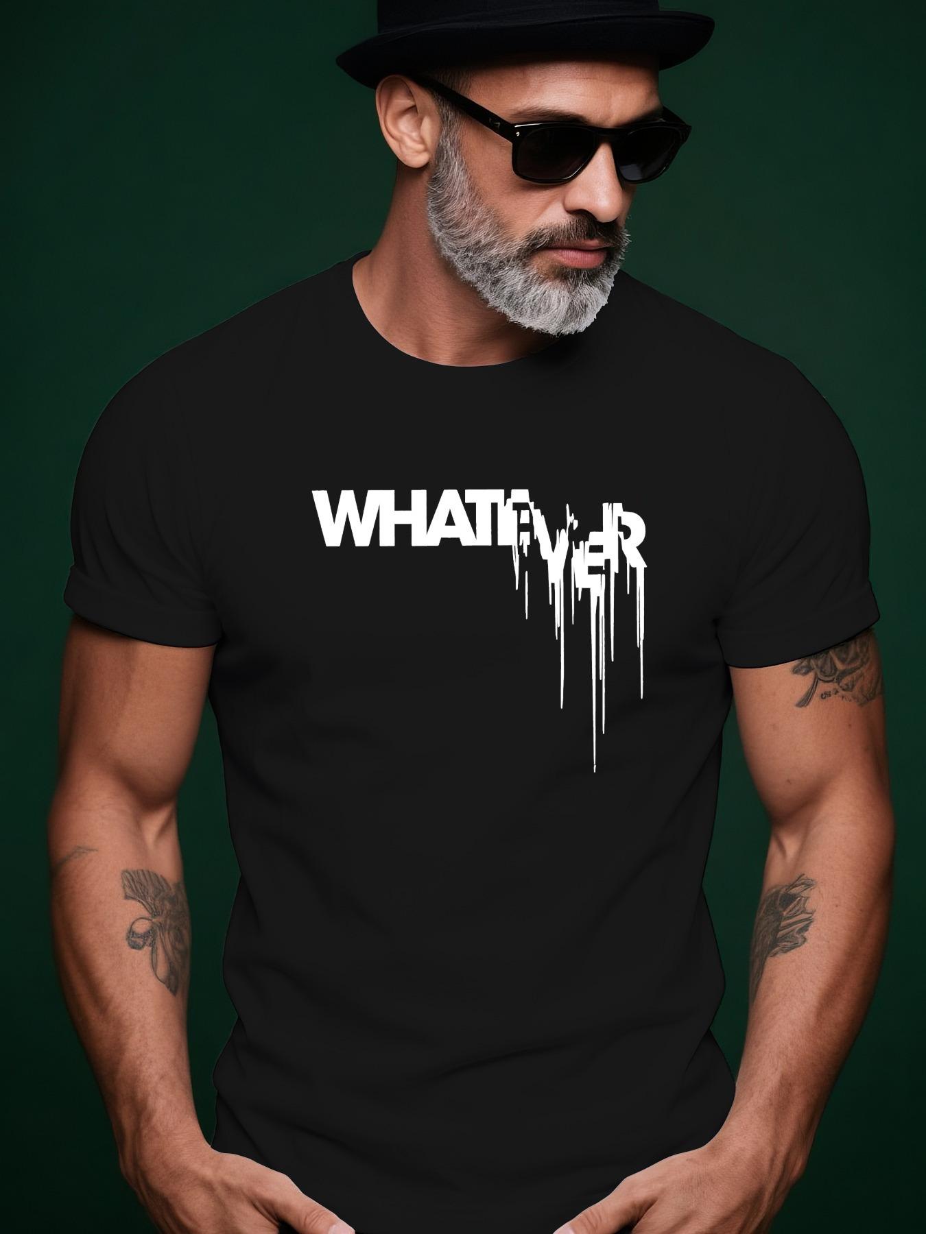 Whatever Melting English Trendy Streetwear Summer Casual ... M