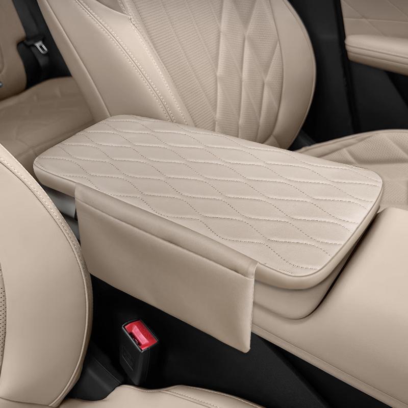 For Changan CS75 4th Armrest Box Cover Pad Leather Central Armrest Box Protective Cover Case Protector Phone Storage Decoration