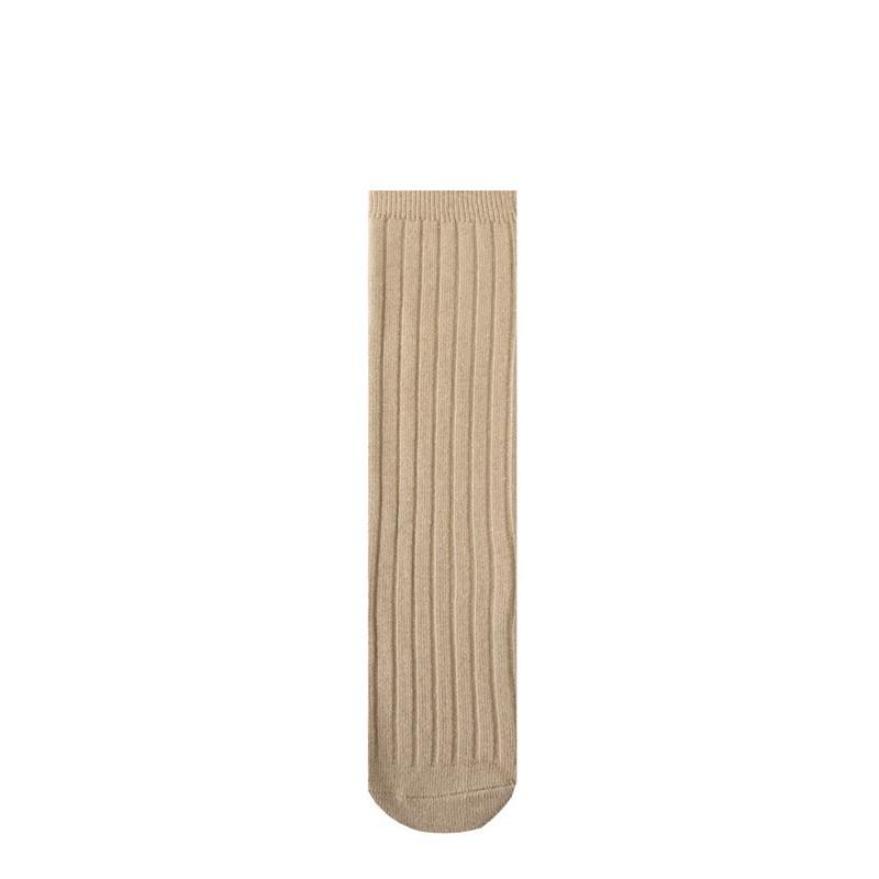 Soft Cotton Ribbed Knee High Socks for Baby Toddler Kids Breathable Solid Long Leg Warmers for Newborn Boys and Girls