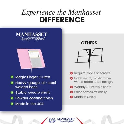 Manhasset Music Stand M48MPK Symphony Model (Symphony Stand) Color: Matte Pink 4801MPK