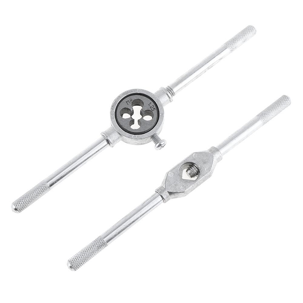 20PCS/SET M3-M12 Metric Tap And Die Set Thread Tap And Dies Adjustable Tap Wrench Threading Tools Screw Tap Hand Tools