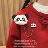 Cute Red Panda Plush Brooch - Backpack Pin Badge for Students & Couples - Birthday Gift Accessory for Women