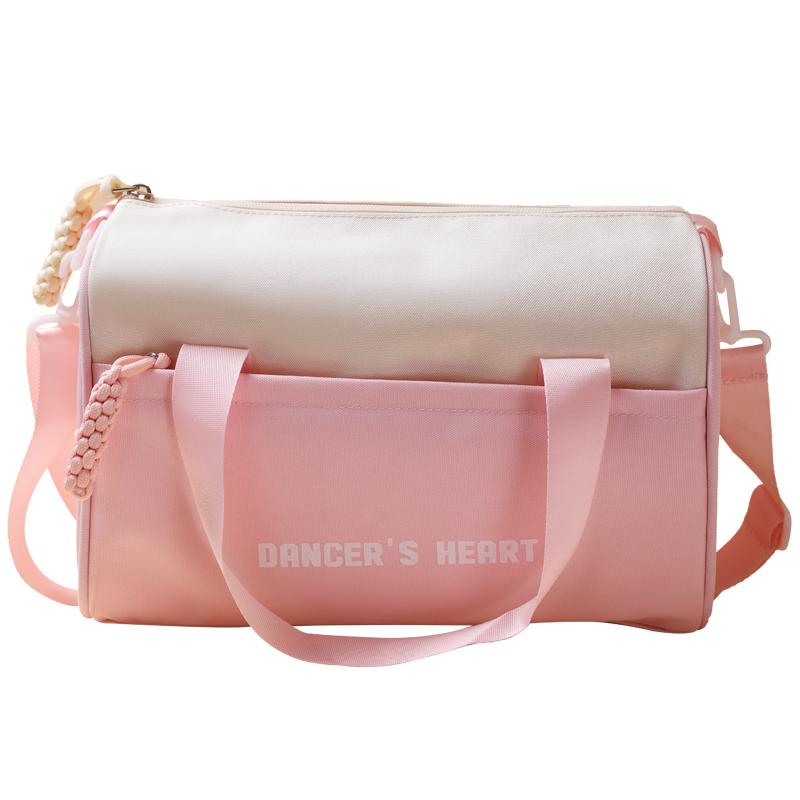 

Детская танцевальная балетная сумка большой вместимости, модная сумка, на заказ, танцевальная сумка, детская дорожная сумка, кружевная сумка для девочек, сумка для йоги розовый