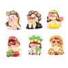 DIY Resin Accessories: Cartoon Rich Woman Theme for Hair Clips, Ties, Phone Cases, Packaging & Decoration