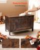 Kids Storage Bench, Wooden Toy Box Chest, Large Storage Cabinet with Safety Hinge, Toddlers Retro Storage Bench for Playroom, Living Room or Entryway,