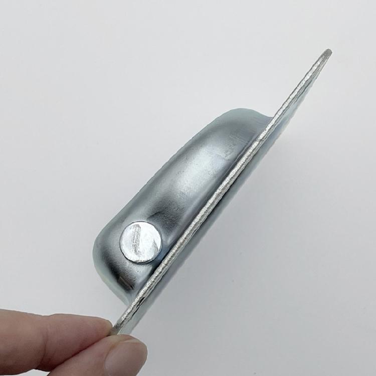 Recessed D Ringing Floor Anchors Stainless Steel Cargo Hook with Four Hole Plate for Truck Trailer Utility Floor Mounts