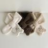 Cute Plush Baby Gloves Bear Embroidered Toddler Mittens Winter Thick Warm Cashmere Kids Full Finger Gloves